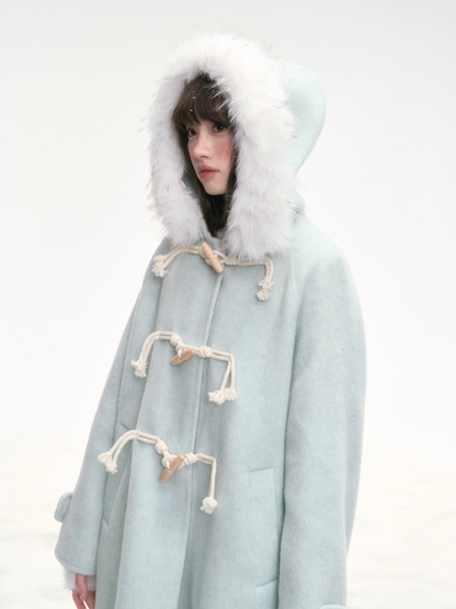 "Tundra Whispers" Wool Coat – Mint LL2025319