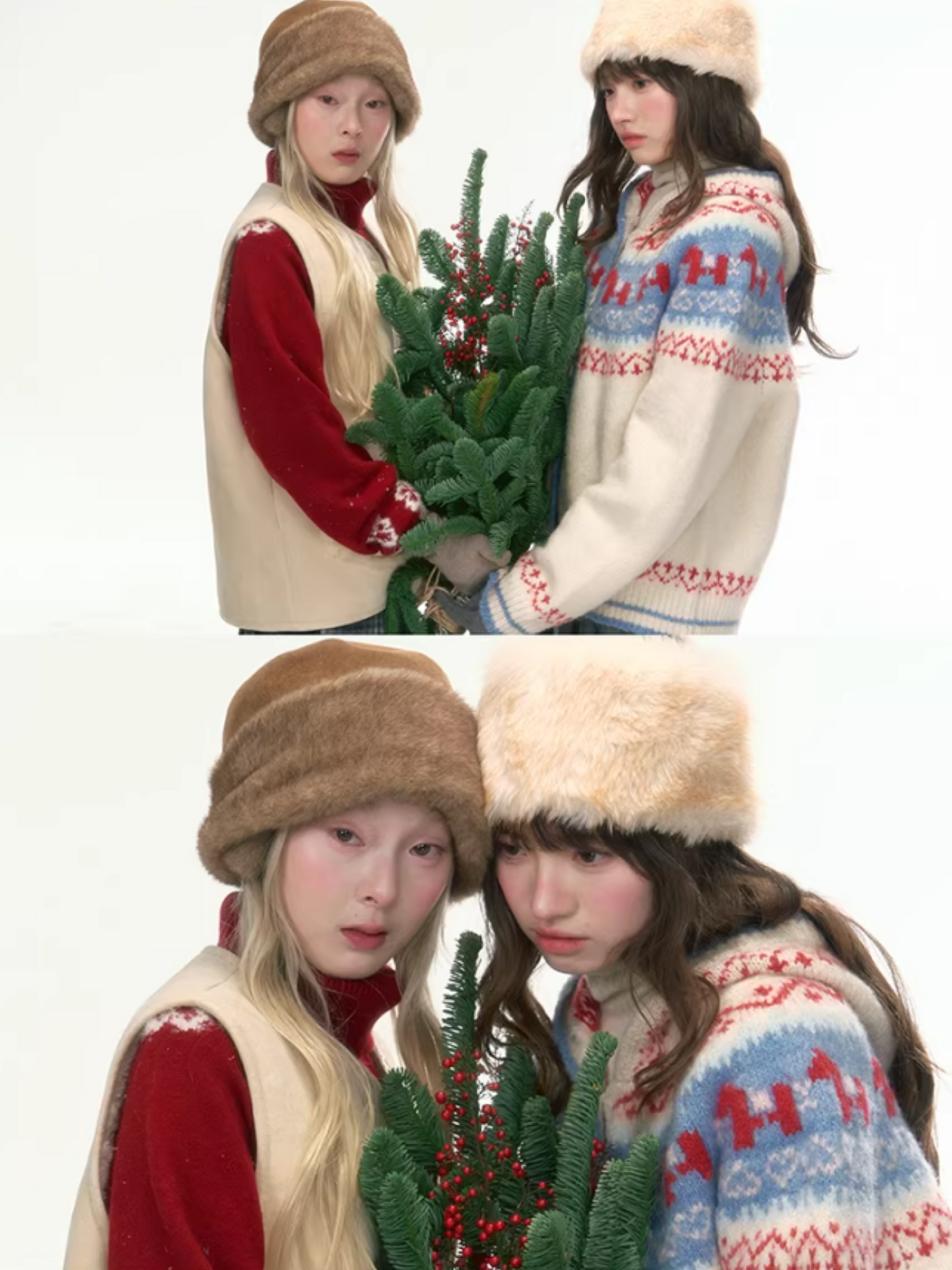 "Wild Caramel" Khaki Reversible Sherpa Vest LL2025477