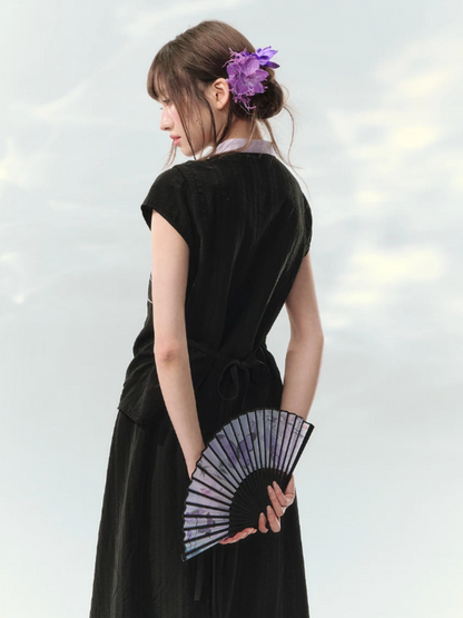 “Swallow Star Path” Modern Chinese Embroidered Skirt Set GZ2026167