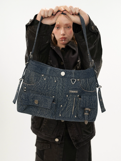 MAMC - Retro Washed Denim Bag