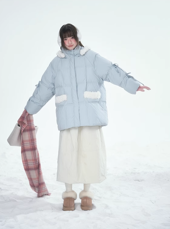 林雪仪 - Haze Blue Rabbit Ear Jacket
