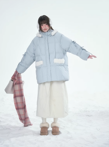 林雪仪 - Haze Blue Rabbit Ear Jacket