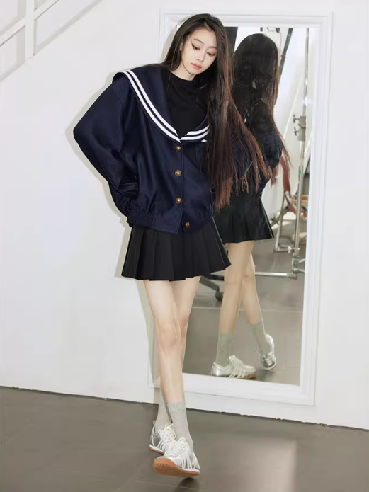 PCH - Vintage Navy Sailor Collar Jacket