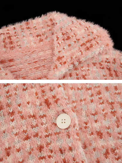 MAMC - Pink Iceland Ombre Knit Cardigan WE439