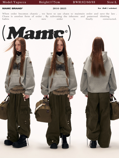 MAMC - Star Bunny Oversized Hoodie – Gray WE857