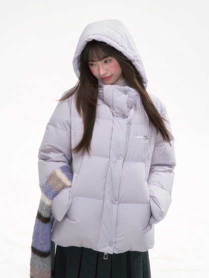 “Basic-Warm 2.0” Short Puffer Down Jacket with Detachable Hood LL2025286