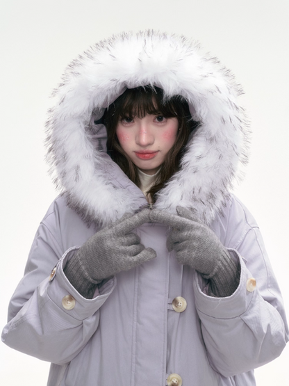 "Twilight Plush" Purple Long Parka SJ2025301