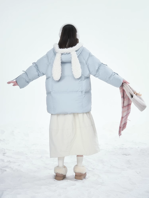 林雪仪 - Haze Blue Rabbit Ear Jacket
