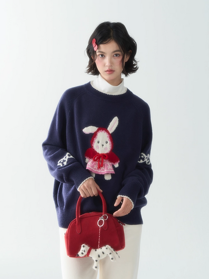罐头士多所 - “Sweet Signals” Animal Knit Sweater
