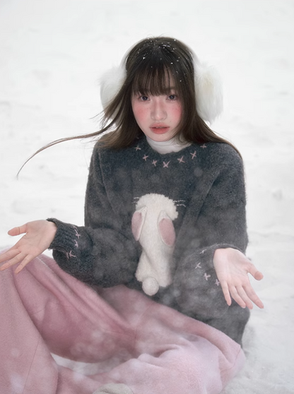 太清 - Little Bunny Pullover Knitted Sweater