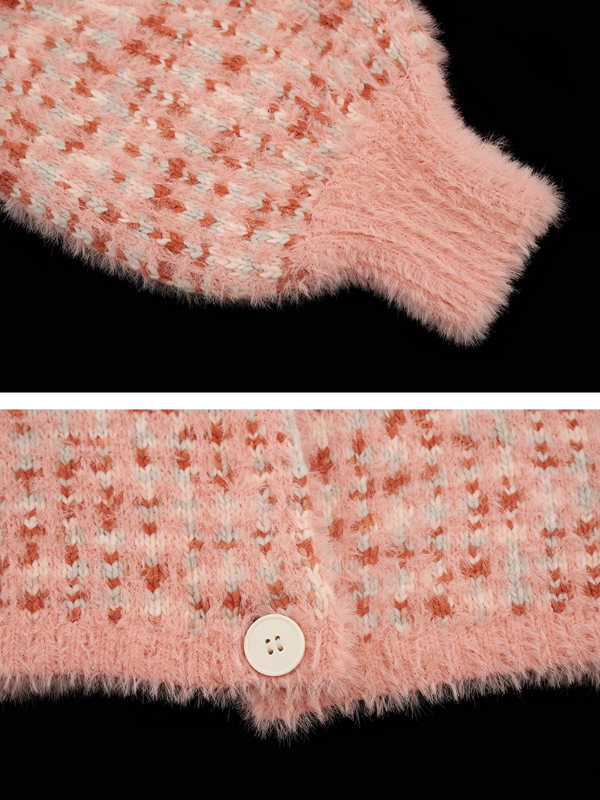 MAMC - Pink Iceland Ombre Knit Cardigan WE439