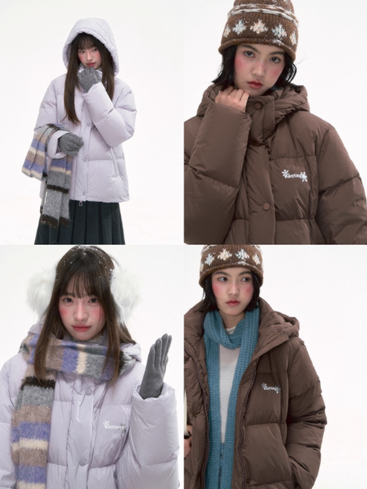 “Basic-Warm 2.0” Short Puffer Down Jacket with Detachable Hood LL2025286