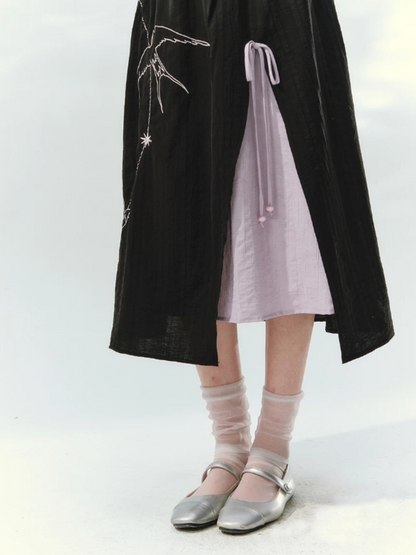 “Swallow Star Path” Modern Chinese Embroidered Skirt Set GZ2026167