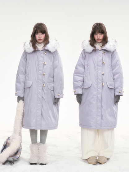 "Twilight Plush" Purple Long Parka SJ2025301