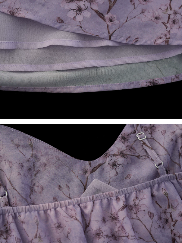 Dreamy Lavender Floral Cami Mini Dress WE919