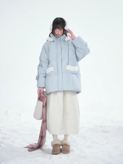林雪仪 - Haze Blue Rabbit Ear Jacket