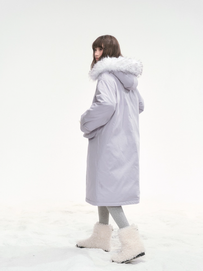 "Twilight Plush" Purple Long Parka SJ2025301