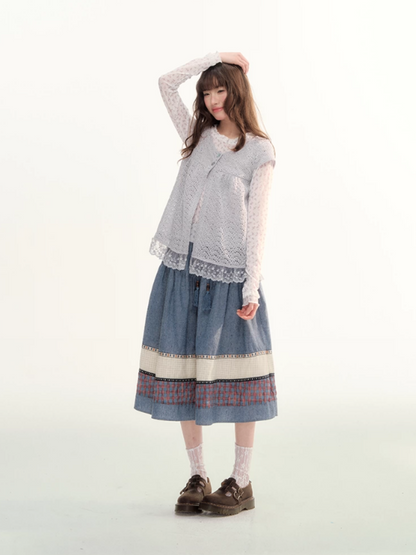 Ash Fir Crochet Lace Cardigan Set LL2026093