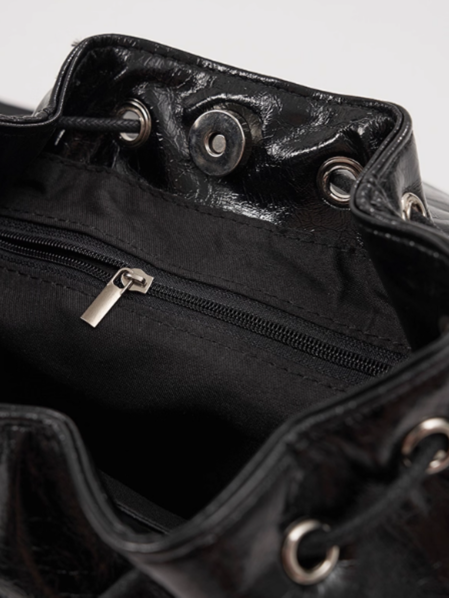 MAMC - Black Convertible PU Leather Backpack