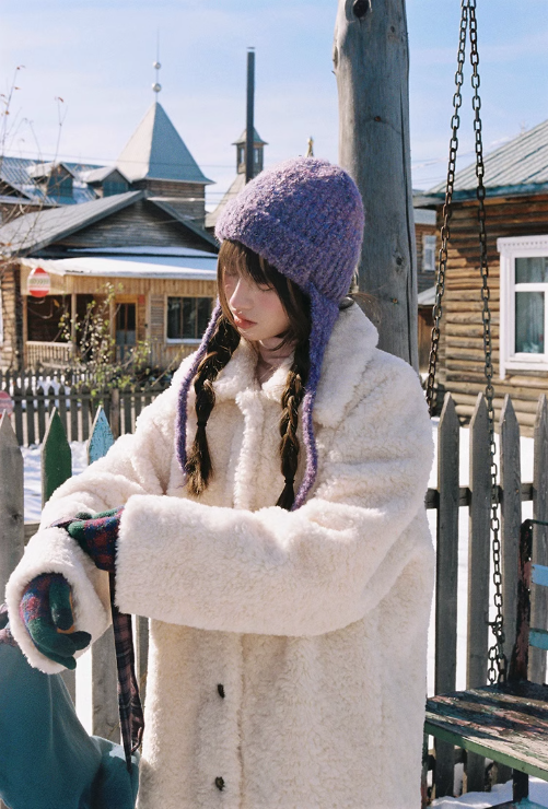 Zzouu - White Eco-friendly Fur Coat