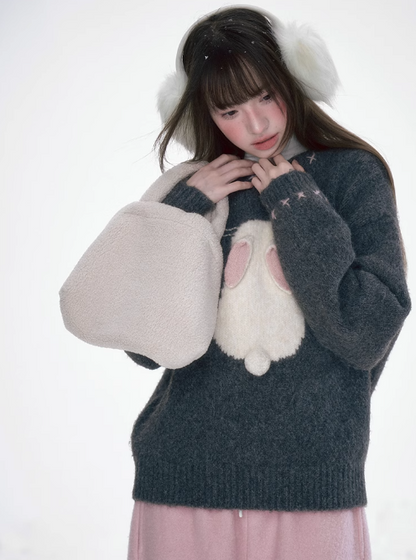太清 - Little Bunny Pullover Knitted Sweater