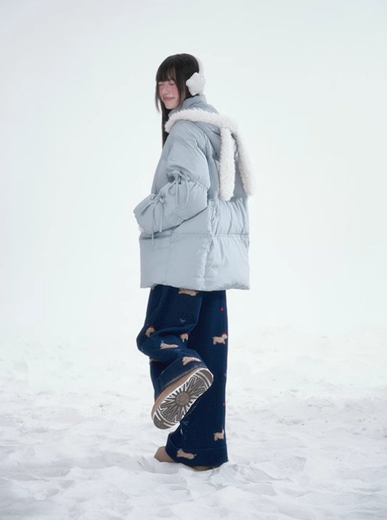 林雪仪 - Haze Blue Rabbit Ear Jacket