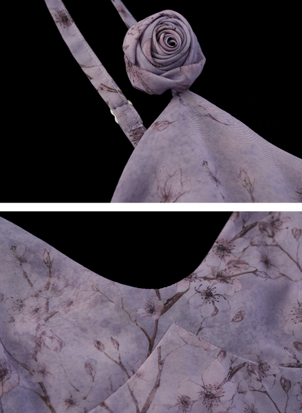 MAMC - Dreamy Lavender Floral Cami Mini Dress WE919