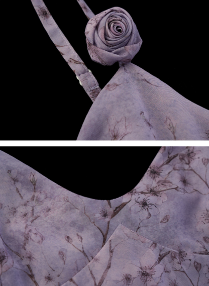 MAMC - Dreamy Lavender Floral Cami Mini Dress WE919