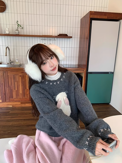 太清 - Little Bunny Pullover Knitted Sweater