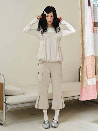 DAILY ARTIST - Khaki Napoleon Utility Cropped Pants