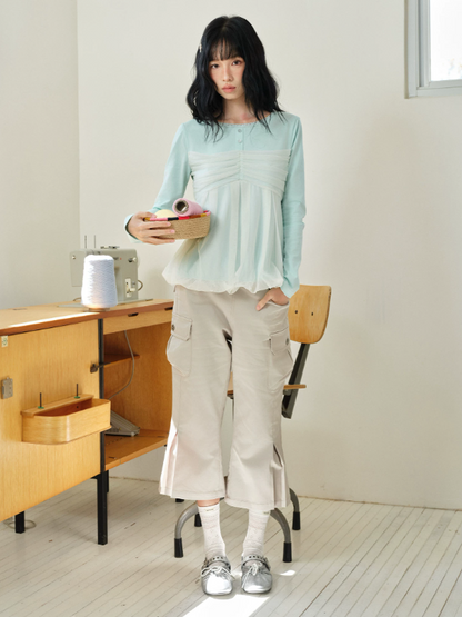 DAILY ARTIST - Khaki Napoleon Utility Cropped Pants
