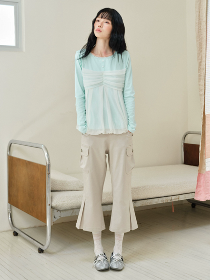DAILY ARTIST - Khaki Napoleon Utility Cropped Pants