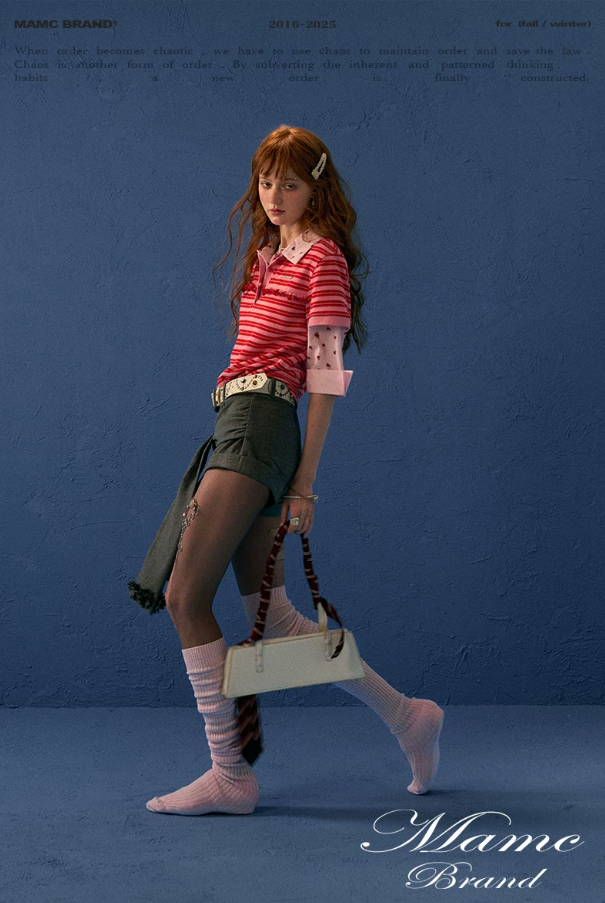 MAMC - Gray Tie-Waist Shorts