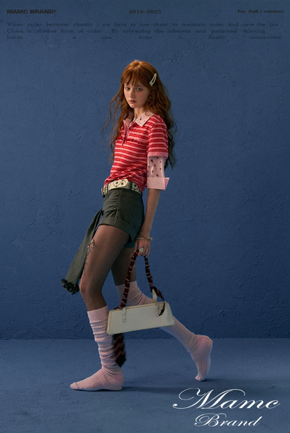 MAMC - Gray Tie-Waist Shorts