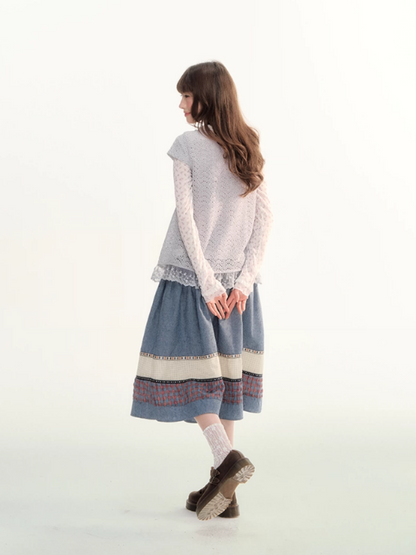 Ash Fir Crochet Lace Cardigan Set LL2026093