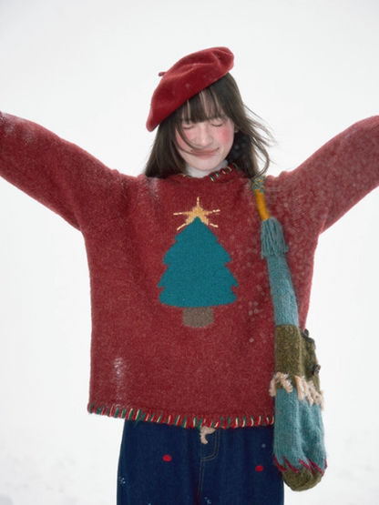 “Christmas Cedar Star" Knit Set – Sweater