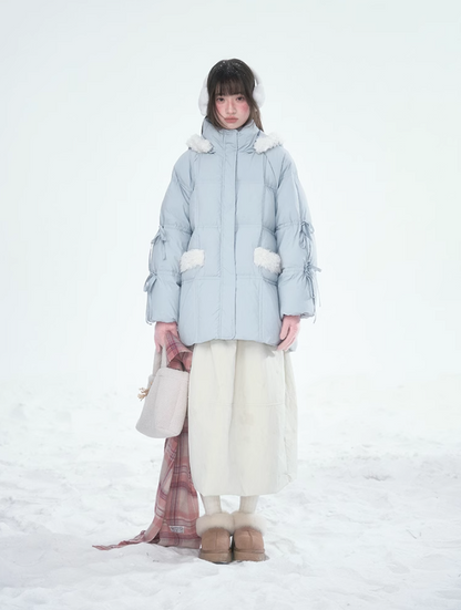 林雪仪 - Haze Blue Rabbit Ear Jacket