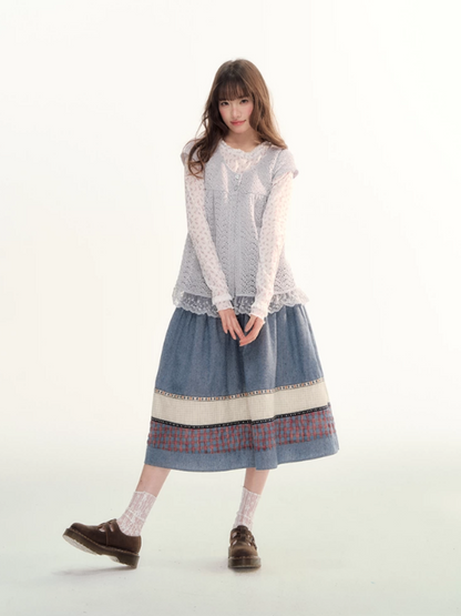 Ash Fir Crochet Lace Cardigan Set LL2026093