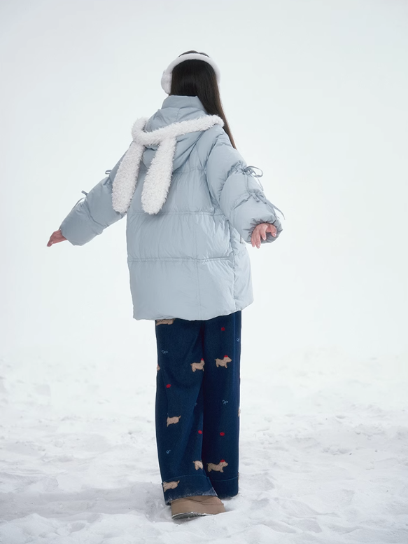 林雪仪 - Haze Blue Rabbit Ear Jacket