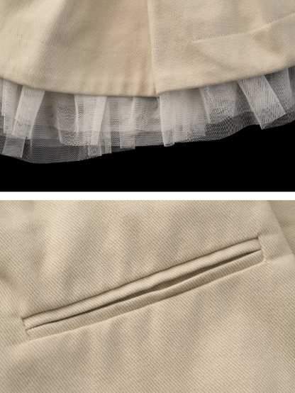 MAMC - “Layer Play” Belted Utility Skirt