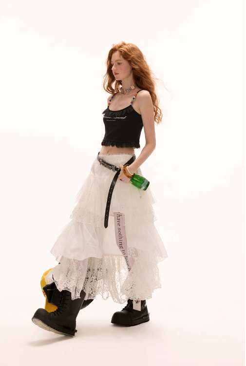 MAMC - Beaded Strap Slim-Fit Cami Top