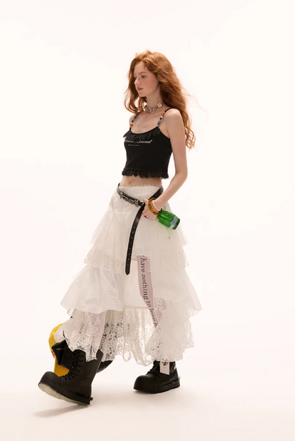 MAMC - Beaded Strap Slim-Fit Cami Top