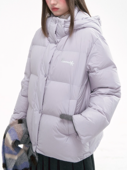 “Basic-Warm 2.0” Short Puffer Down Jacket with Detachable Hood LL2025286