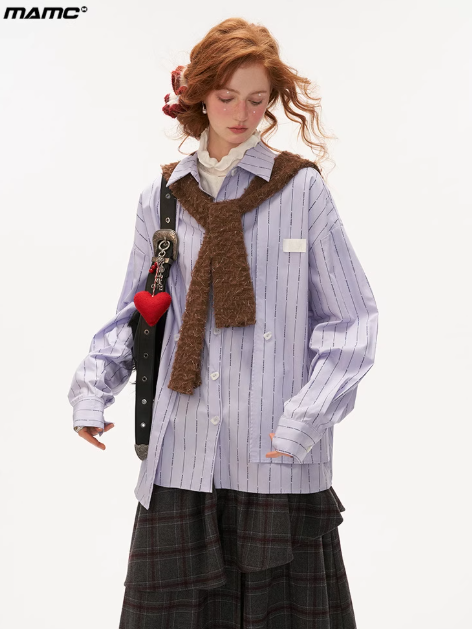 MAMC - Lilac Static Oversized Shirt