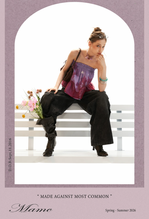 Moonlit Lavender Floral Mesh Tube Top WE929