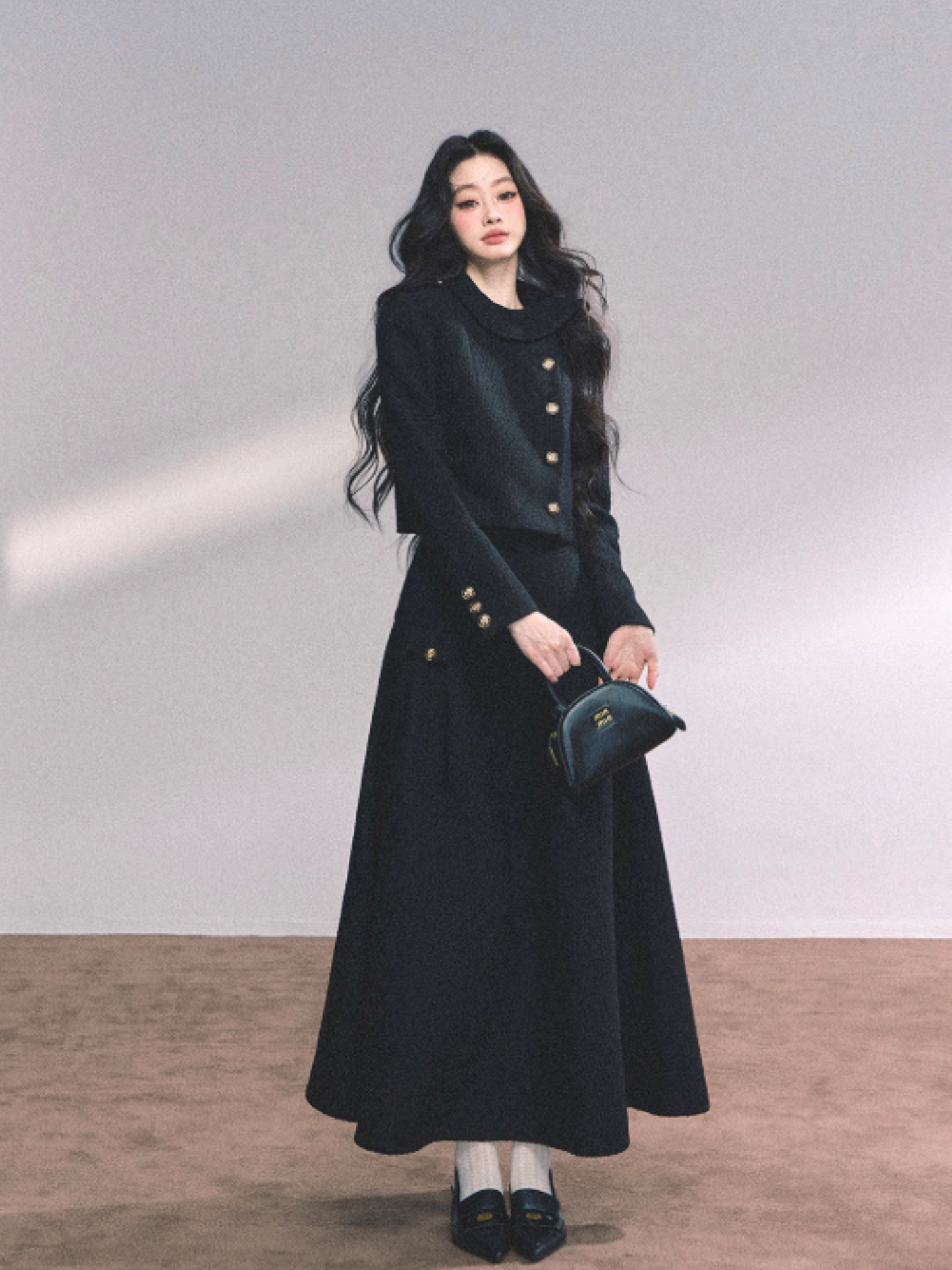 "京都贵女" French Miu Style Heiress Two-Piece Set
