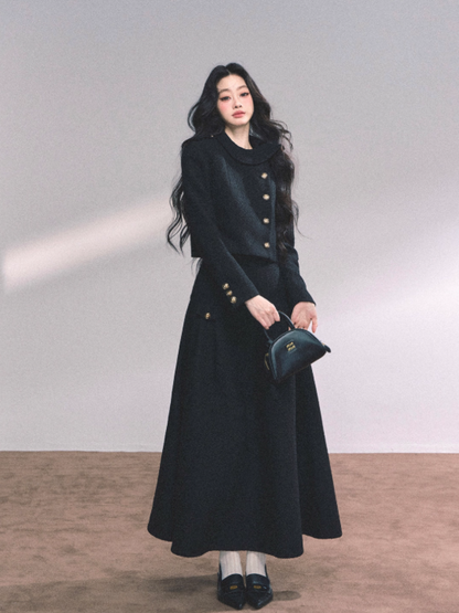 "京都贵女" French Miu Style Heiress Two-Piece Set