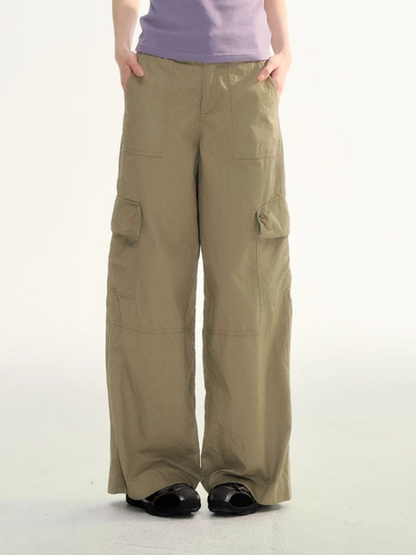 Relaxed Utility Wide-Leg Cargo Pants LL2026102