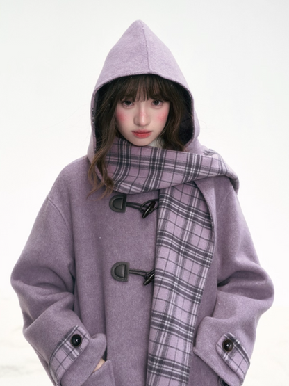 "Taro Mist" Lavender Wool Coat LL2025320