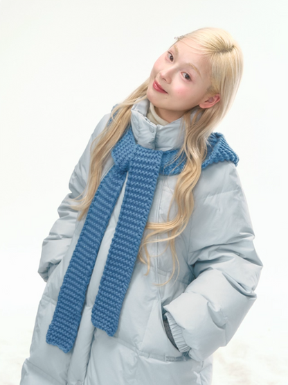 "Bluebell Snowtrace" Clear Sky Blue Down Jacket LL2025461
